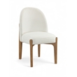 Meridian Furniture Torino Cream Fabric Upholstered Dining Chair (Set of 2)
