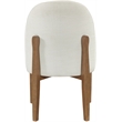 Meridian Furniture Torino Cream Fabric Upholstered Dining Chair (Set of 2)