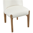 Meridian Furniture Torino Cream Fabric Upholstered Dining Chair (Set of 2)
