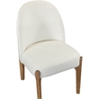 Meridian Furniture Torino Cream Fabric Upholstered Dining Chair (Set of 2)