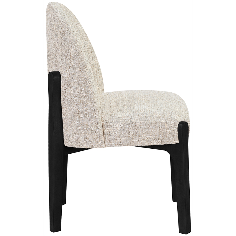 Meridian Furniture Torino Beige Fabric Upholstered Dining Chair (Set of 2)
