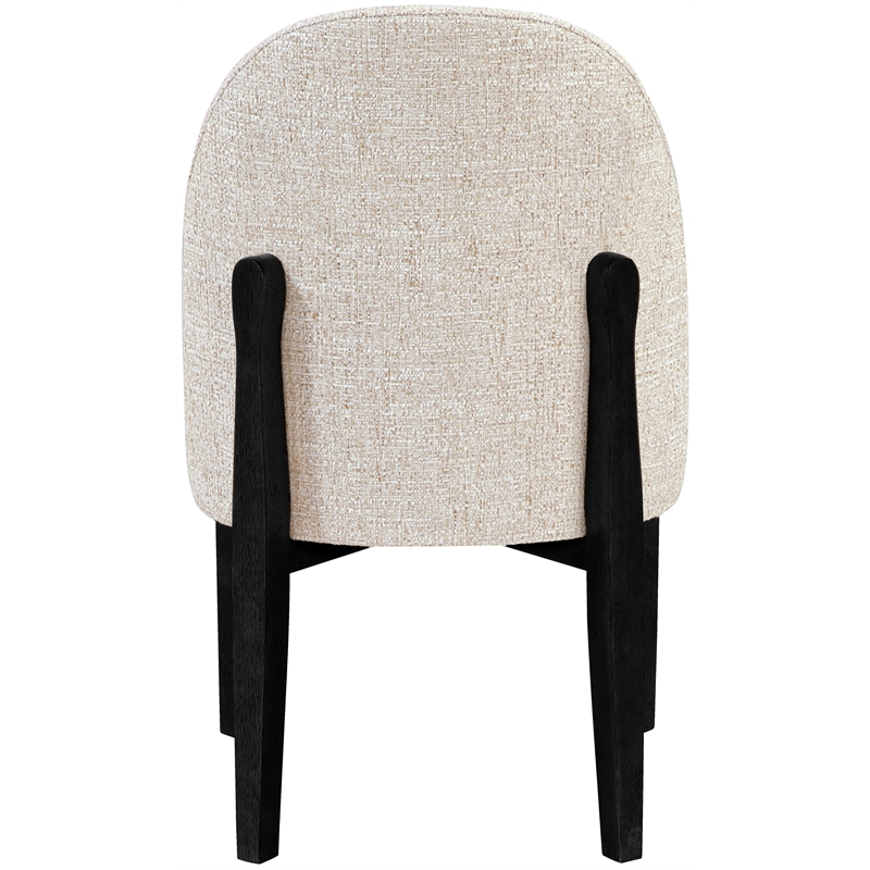 Meridian Furniture Torino Beige Fabric Upholstered Dining Chair (Set of 2)