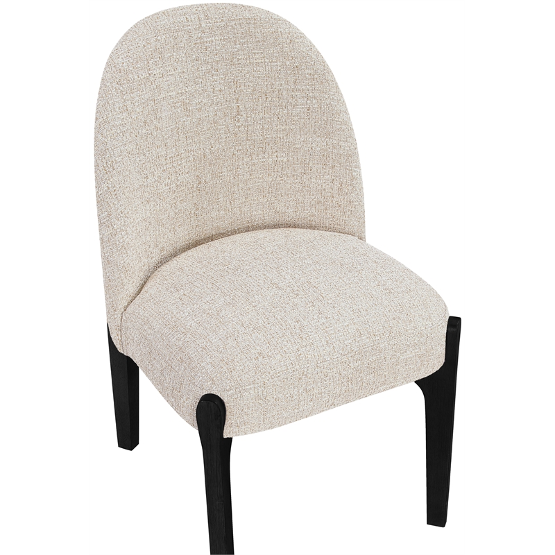 Meridian Furniture Torino Beige Fabric Upholstered Dining Chair (Set of 2)