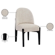 Meridian Furniture Torino Beige Fabric Upholstered Dining Chair (Set of 2)