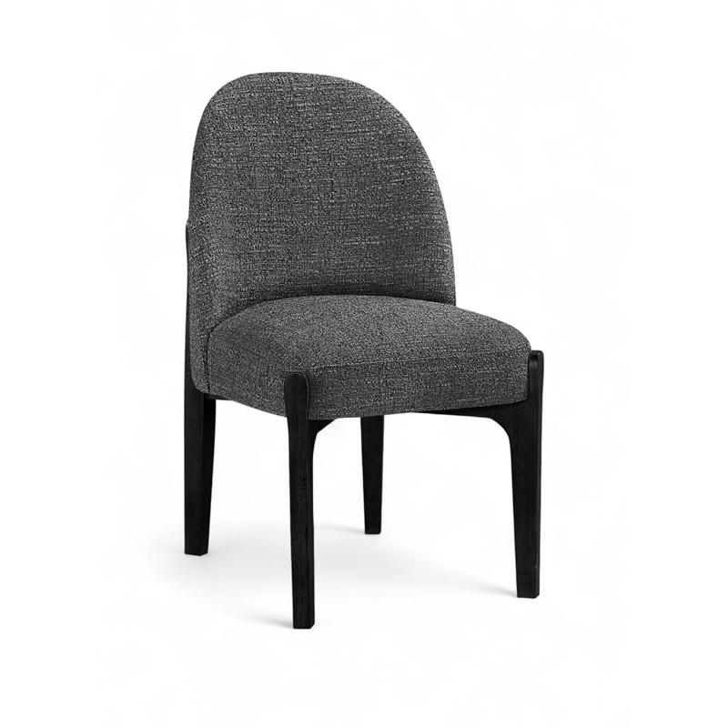 Meridian Furniture Torino Black Fabric Upholstered Dining Chair (Set of 2)