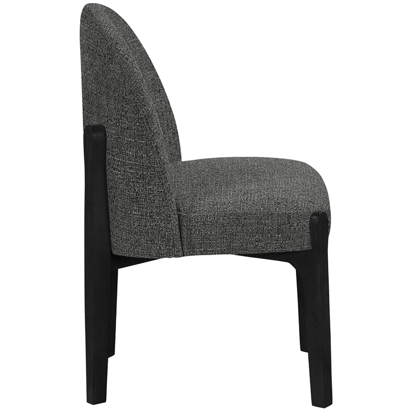 Meridian Furniture Torino Black Fabric Upholstered Dining Chair (Set of 2)
