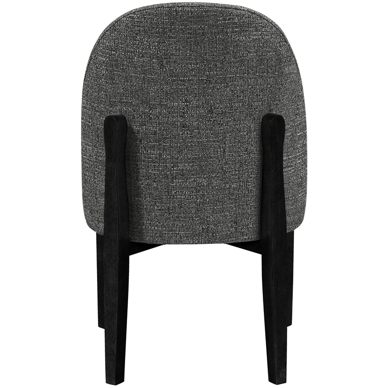 Meridian Furniture Torino Black Fabric Upholstered Dining Chair (Set of 2)