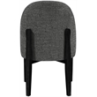 Meridian Furniture Torino Black Fabric Upholstered Dining Chair (Set of 2)