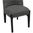 Meridian Furniture Torino Black Fabric Upholstered Dining Chair (Set of 2)