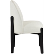 Meridian Furniture Torino Cream Fabric Upholstered Dining Chair (Set of 2)