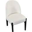 Meridian Furniture Torino Cream Fabric Upholstered Dining Chair (Set of 2)