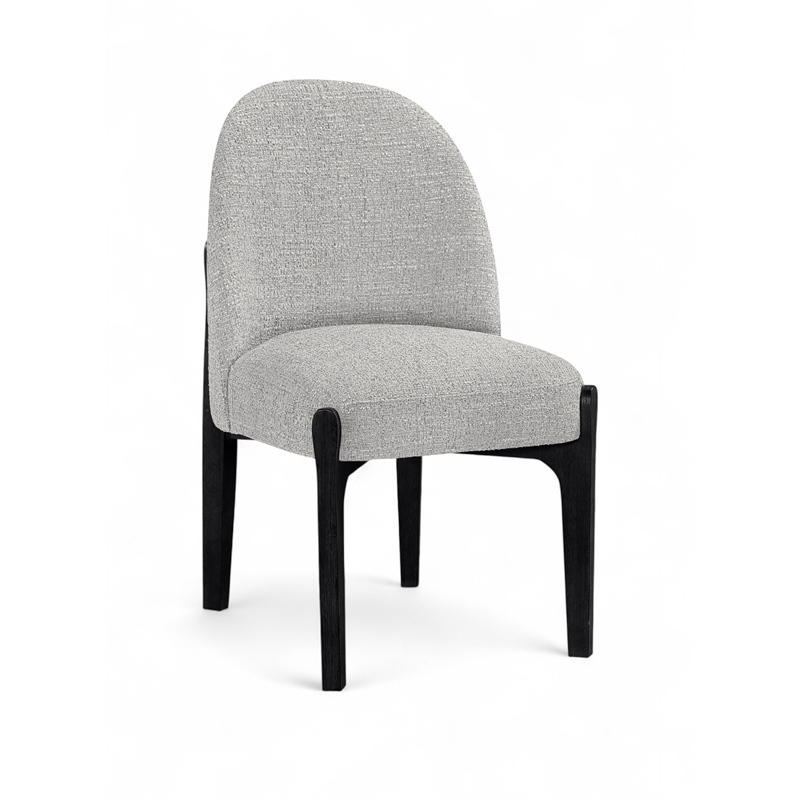 Meridian Furniture Torino Grey Fabric Upholstered Dining Chair (Set of 2)