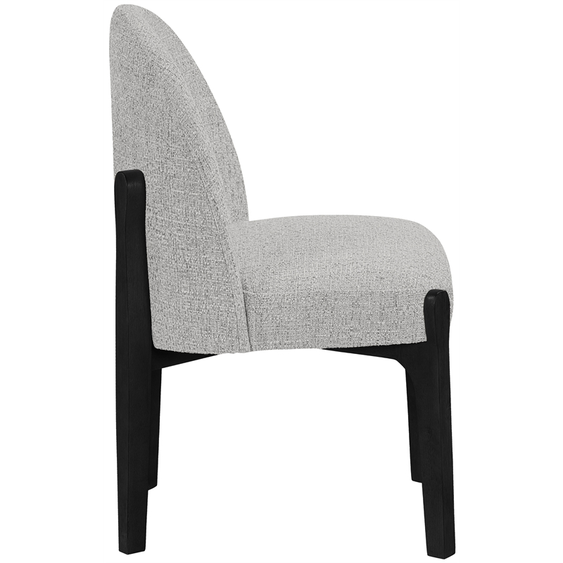Meridian Furniture Torino Grey Fabric Upholstered Dining Chair (Set of 2)