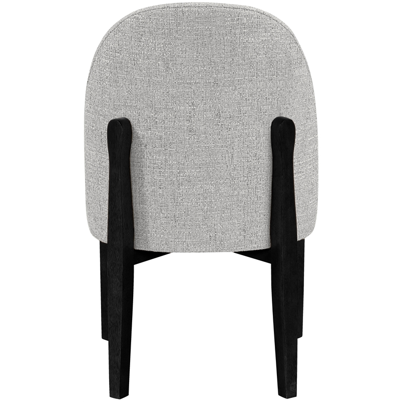 Meridian Furniture Torino Grey Fabric Upholstered Dining Chair (Set of 2)