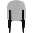 Meridian Furniture Torino Grey Fabric Upholstered Dining Chair (Set of 2)
