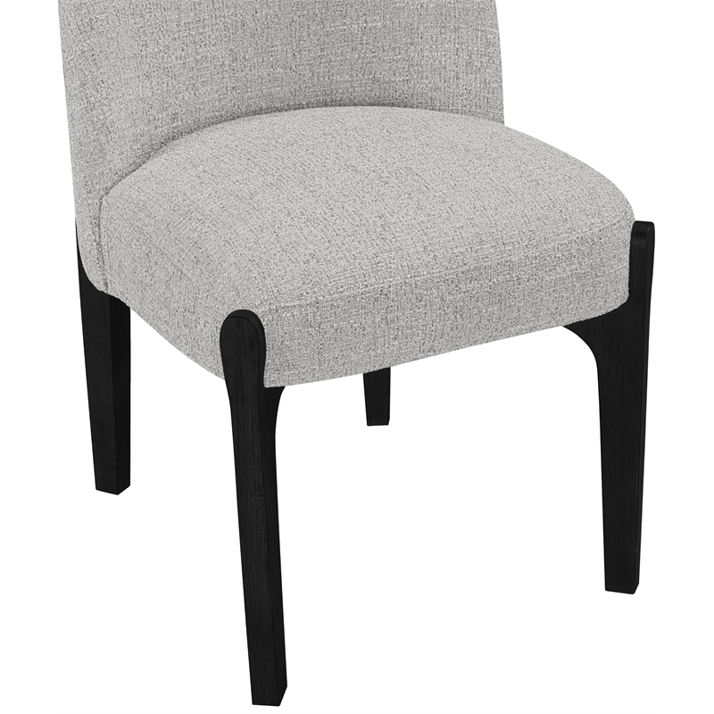 Meridian Furniture Torino Grey Fabric Upholstered Dining Chair (Set of 2)