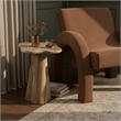 Meridian Furniture Nola Beige Concrete Indoor/Outdoor End Table