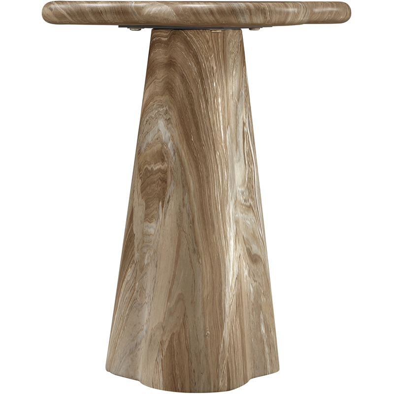 Meridian Furniture Nola Beige Concrete Indoor/Outdoor End Table