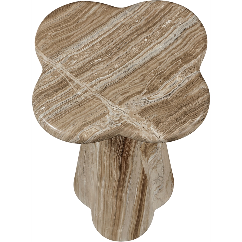 Meridian Furniture Nola Beige Concrete Indoor/Outdoor End Table