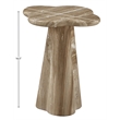 Meridian Furniture Nola Beige Concrete Indoor/Outdoor End Table