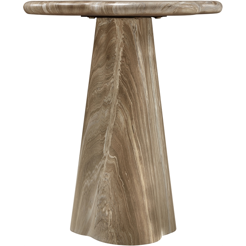 Meridian Furniture Nola Beige Concrete Indoor/Outdoor End Table