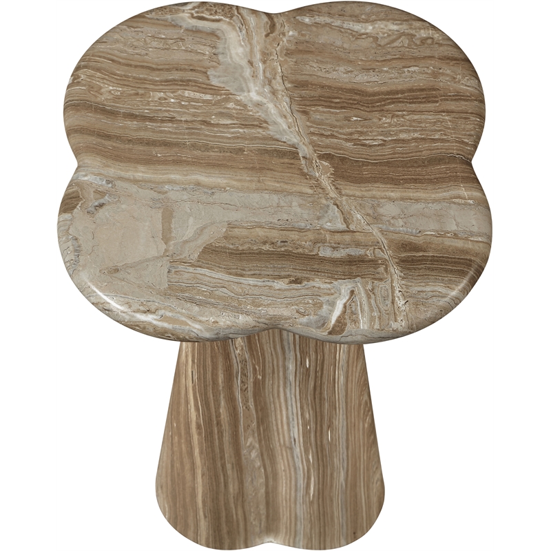 Meridian Furniture Nola Beige Concrete Indoor/Outdoor End Table