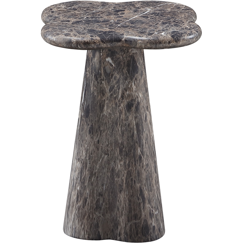 Meridian Furniture Nola Brown Concrete Indoor/Outdoor End Table