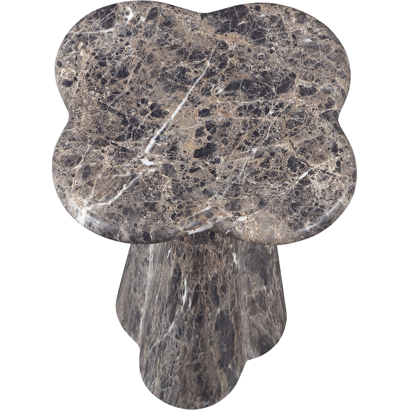 Meridian Furniture Nola Brown Concrete Indoor/Outdoor End Table