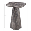 Meridian Furniture Nola Brown Concrete Indoor/Outdoor End Table