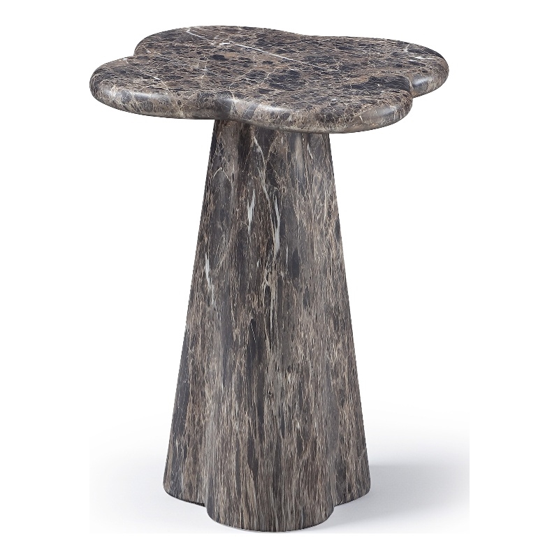 Meridian Furniture Nola Brown Concrete Indoor/Outdoor End Table