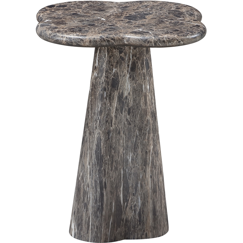Meridian Furniture Nola Brown Concrete Indoor/Outdoor End Table