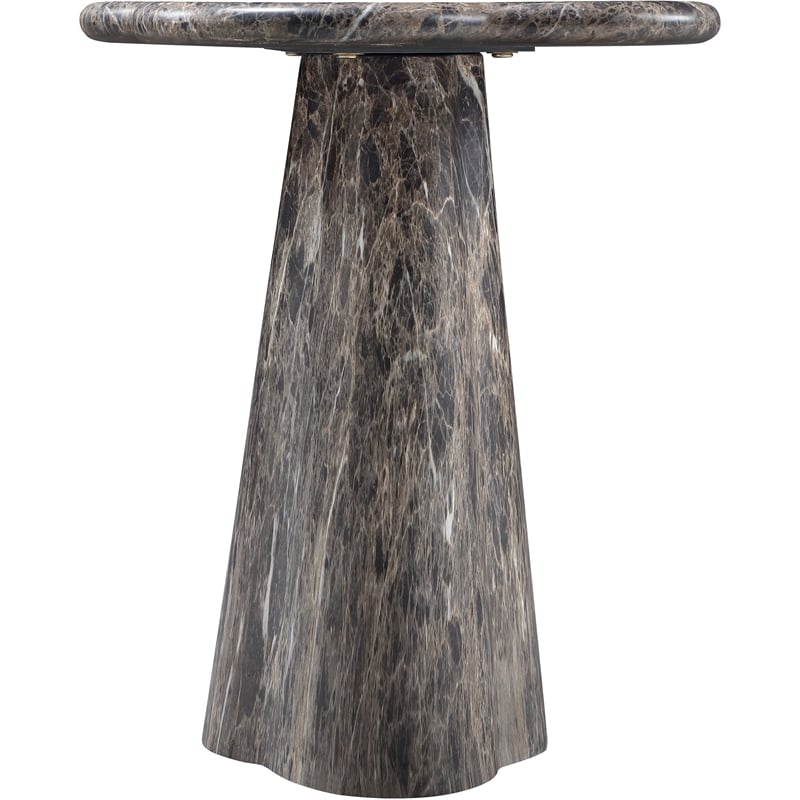 Meridian Furniture Nola Brown Concrete Indoor/Outdoor End Table