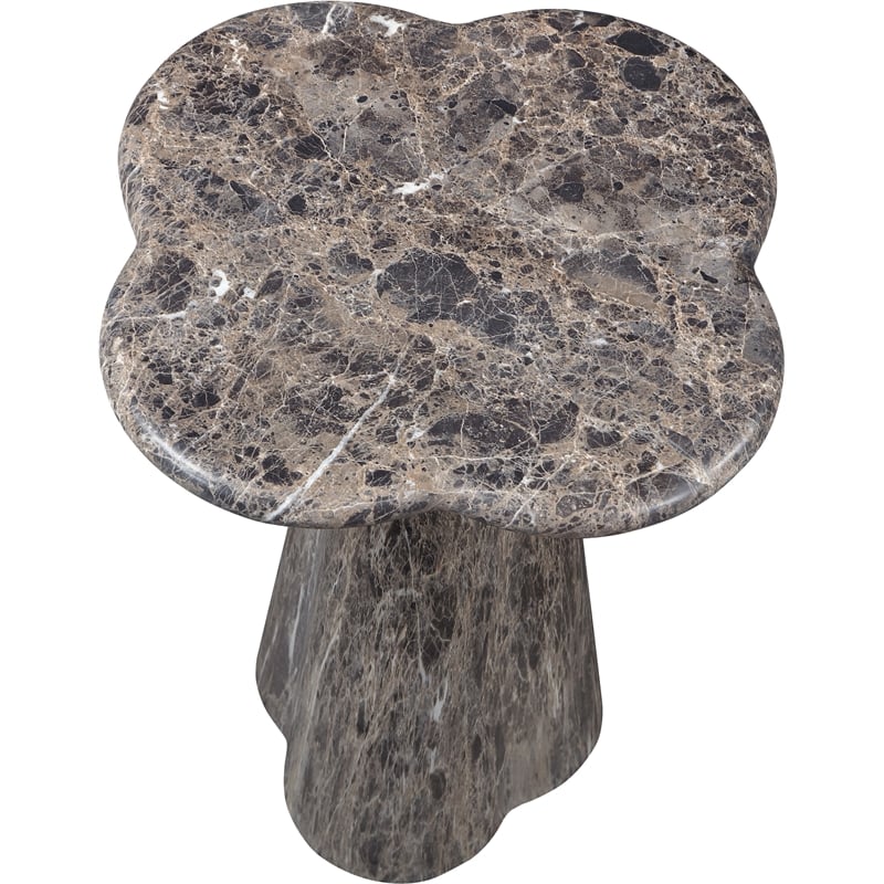Meridian Furniture Nola Brown Concrete Indoor/Outdoor End Table