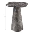 Meridian Furniture Nola Brown Concrete Indoor/Outdoor End Table