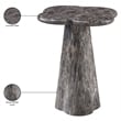 Meridian Furniture Nola Brown Concrete Indoor/Outdoor End Table