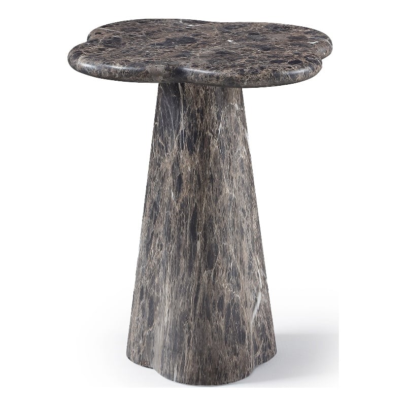 Meridian Furniture Nola Brown Concrete Indoor/Outdoor End Table