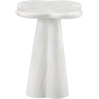 Meridian Furniture Nola White Concrete Indoor/Outdoor End Table