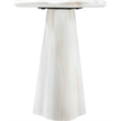 Meridian Furniture Nola White Concrete Indoor/Outdoor End Table