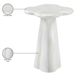 Meridian Furniture Nola White Concrete Indoor/Outdoor End Table