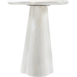 Meridian Furniture Nola White Concrete Indoor/Outdoor End Table