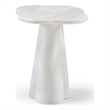 Meridian Furniture Nola White Concrete Indoor/Outdoor End Table
