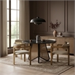 Meridian Furniture Aurum Beige Vegan Leather Dining Chair (Set of 2)