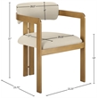 Meridian Furniture Aurum Beige Vegan Leather Dining Chair (Set of 2)