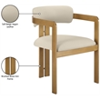 Meridian Furniture Aurum Beige Vegan Leather Dining Chair (Set of 2)