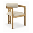 Meridian Furniture Aurum Beige Vegan Leather Dining Chair (Set of 2)