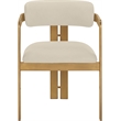 Meridian Furniture Aurum Beige Vegan Leather Dining Chair (Set of 2)
