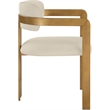 Meridian Furniture Aurum Beige Vegan Leather Dining Chair (Set of 2)