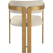 Meridian Furniture Aurum Beige Vegan Leather Dining Chair (Set of 2)