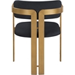 Meridian Furniture Aurum Black Vegan Leather Dining Chair (Set of 2)