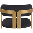 Meridian Furniture Aurum Black Vegan Leather Dining Chair (Set of 2)